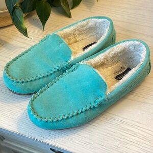 Lands End Suede Slippers